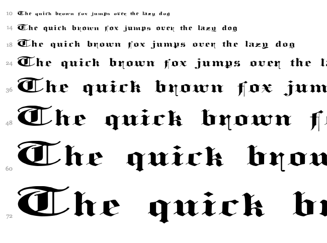 Loosing Memory font waterfall